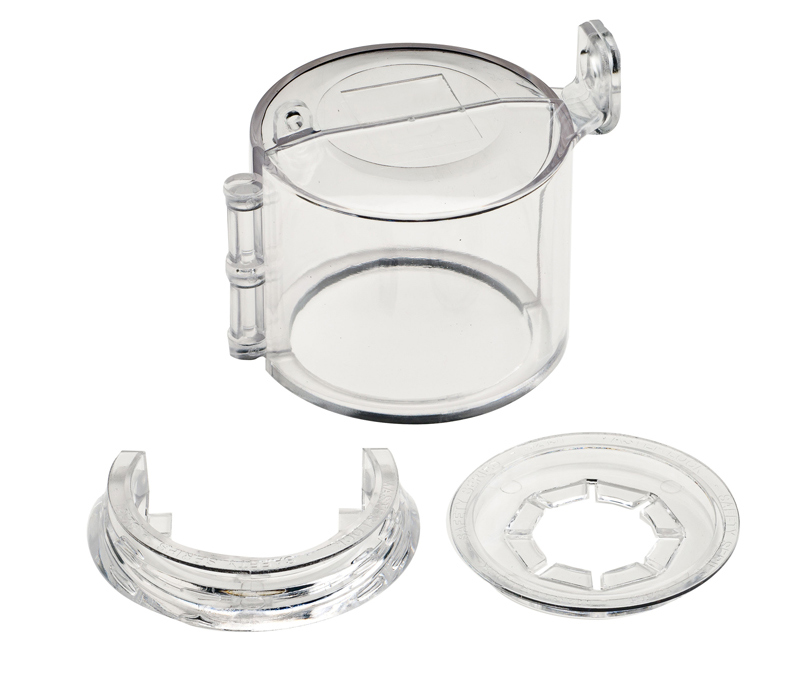 Bloqueo para setas de emergéncia y botones giratorios autoadhesivo