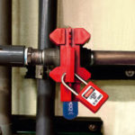 Aplicación real de un bloqueo de válvula de bola