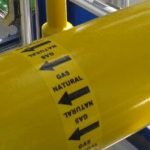 Tubería marcada con la impresora de vinilos SQUID 500