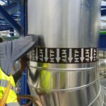 Tubería marcada con la impresora de vinilos SQUID 500