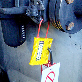 Aplicación en válvula de bola con orificio de 4mm.