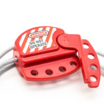 CabLocks - Bloqueo de Válvulas y Disyuntores mediante un cable de acero y un bloqueador de Xenoy