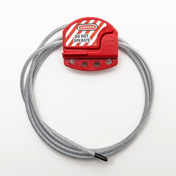 CabLocks - Bloqueo de Válvulas y Disyuntores mediante un cable de acero y un bloqueador de Xenoy