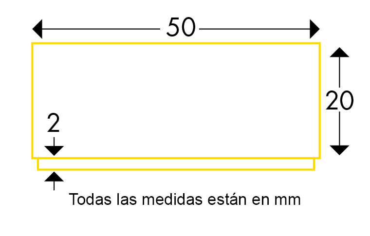 Medidas amortiguador imantado tipo D