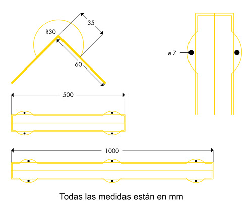 Amortiguador de golpes atornillado ECRGT
