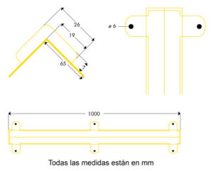 Amortiguador de golpes atornillado ECT