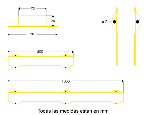 Amortiguador de golpes atornillado RE75T