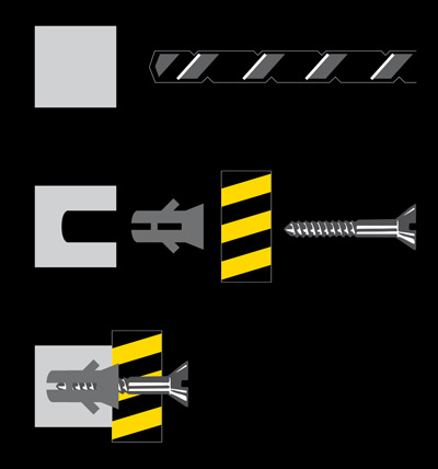 Montaje del kit amortiguadores de golpes atornillado