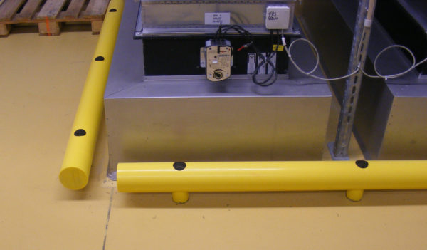 Protección de una máquina con los guardarailes Soft-Shock