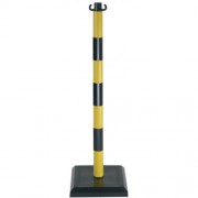 Poste-PVC-base-3kg-negro-amarillo