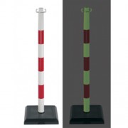Poste-PVC-base-3kg-rojo-fotoluminiscente