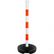 Poste-PVC-base-9kg-naranja-blanco