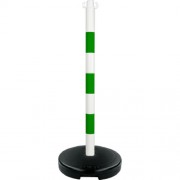 Poste-PVC-base-9kg-verde-blanco