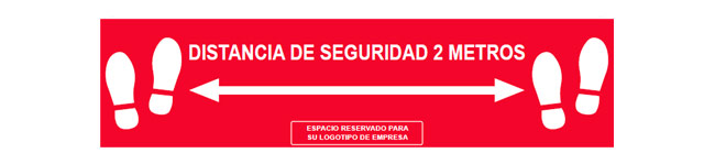 Ejemplo de señal rectangular con espacio reservado para el logo de la empresa - Sister-Soft