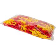 Cadena balizamiento amarillo rojo 25m