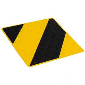 placa podotáctil negro/amarillo