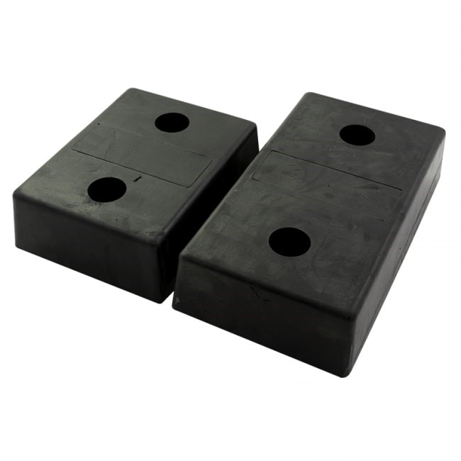 Topes de protección rectangulares para muelles de carga